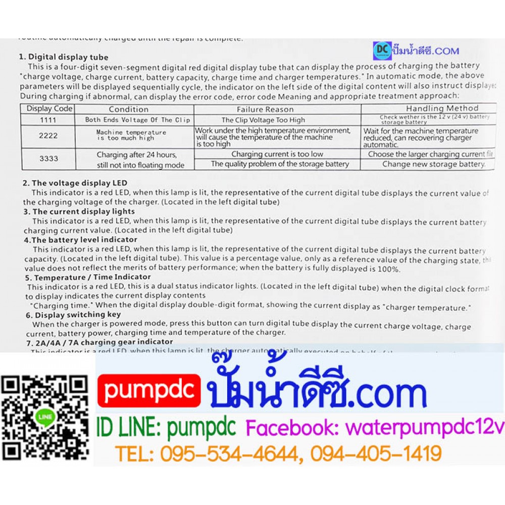 เครื่องชาร์จแบตเตอรี่รถยนต์ 12V 20A SUOER รุ่น MH-1220A